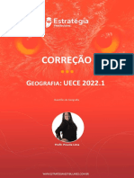 Correção prova geografia UECE-2022.1