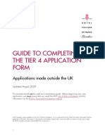 Guide To Completing The Tier 4 Application Form Outside The UK