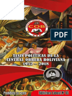 Libro No 65 Tesis Politica de La COB 1952 2018