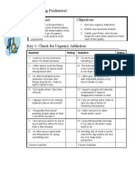 Key To Being Productive! at A Glance Objectives: Rating Rating