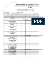 FT-SST-056 Formato Inspeccion Locativa