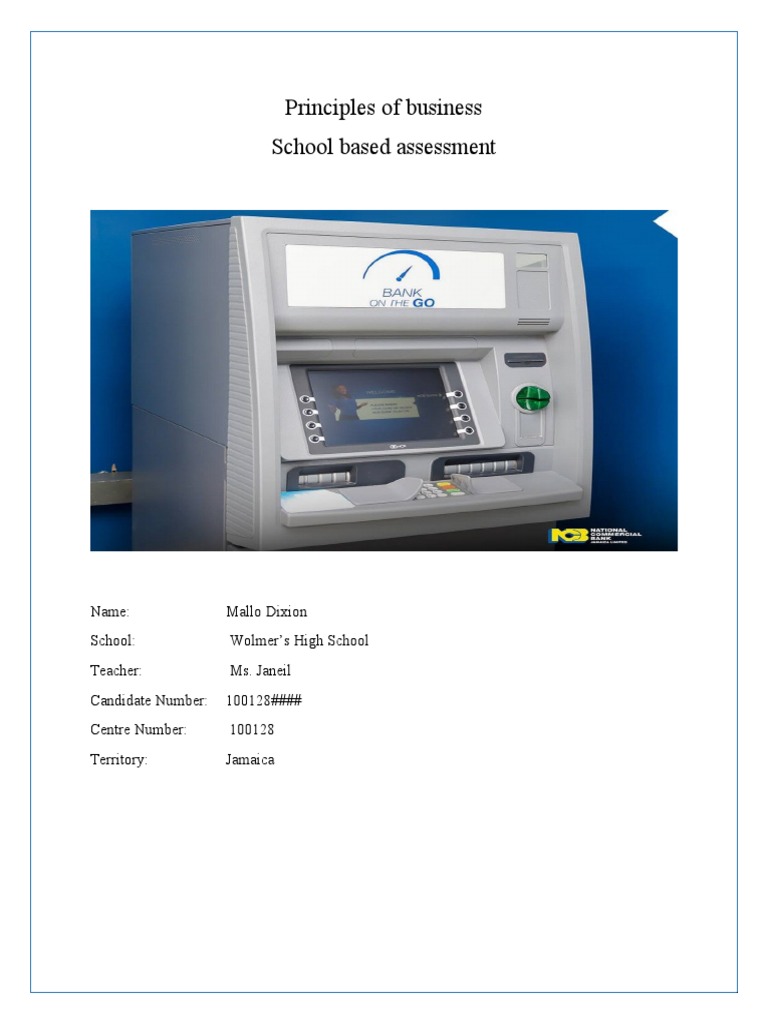 Principles of Business SBA | PDF | Banks | Questionnaire