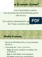 Characteristics of Market Economy
