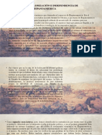 Causas y Consecuencias de La Colonización e Independencia de Hispanoamerica y Norteamerica