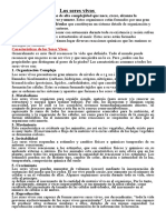 hoja de actividad  -Características de los Seres Vivos 2022