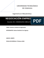 Estilos y factores de negociación empresarial