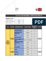 Calculo Del Kit