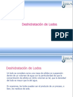 Deshidratación de Lodo