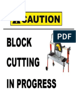 Block Cutting Work