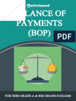 Balance of Payments (BOP) : For Sebi Grade A & Rbi Grade B Exams