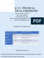 Chem 212: Physical Analytical Chemistry