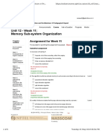 Unit 12 - Week 11: Memory Sub-System Organization