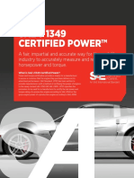 SAE J1349 Certified Engine Power