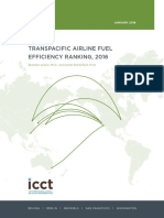 Transpacific Airline Fuel Efficiency Ranking, 2016: White Paper