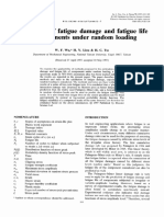 Estimation of fatigue damage and fatigue life of components under random loading