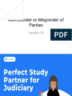 Non-Joinder or Misjoinder of Parties(1)