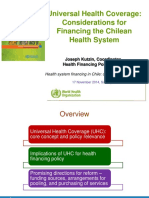 Kutzin Financing for UHC Chile Considerations