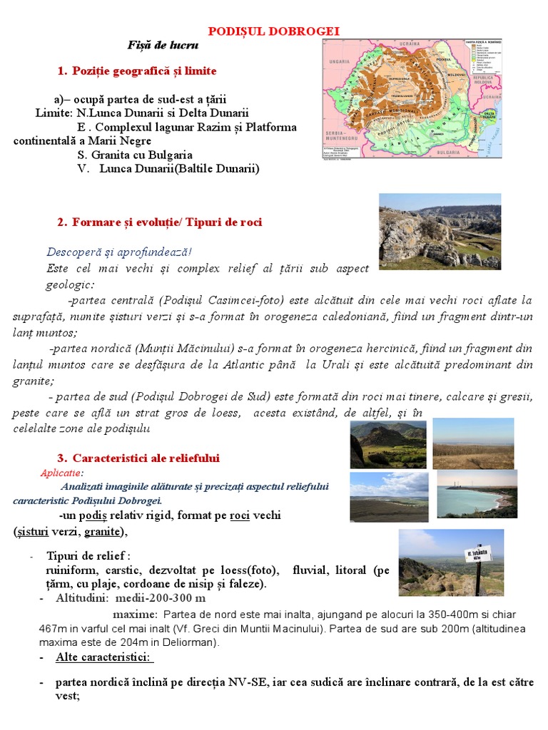Podisul Dobrogei | PDF