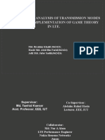 Performance Analysis of Transmission Modes & Probable Implementation of Game Theory in Lte