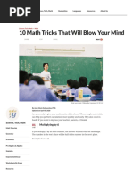 10 Math Tricks That Will Blow Your Mind