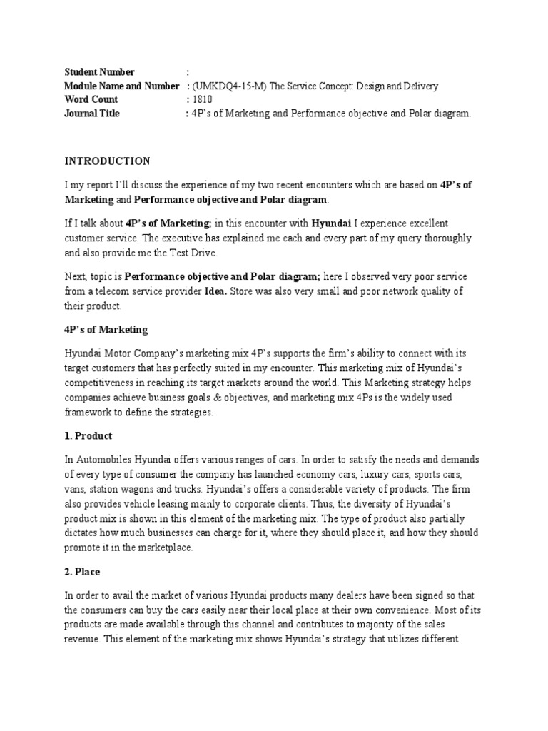Marketing and Performance Objective and Polar Diagram | PDF | Marketing ...