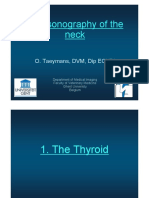 Ultrasonography of The Neck: O. Taeymans, DVM, Dip ECVDI