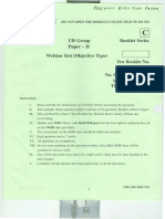 Previous Question Paper UB Group paper-II-1