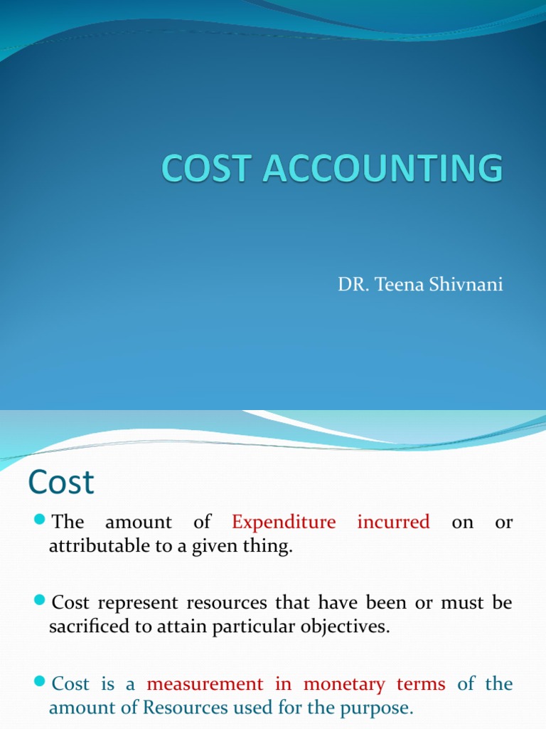Fdocuments in Meaning Cost Sheet PDF Cost Accounting Audit