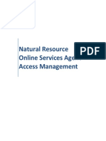 Natural Resource Online Services Agent Access Management