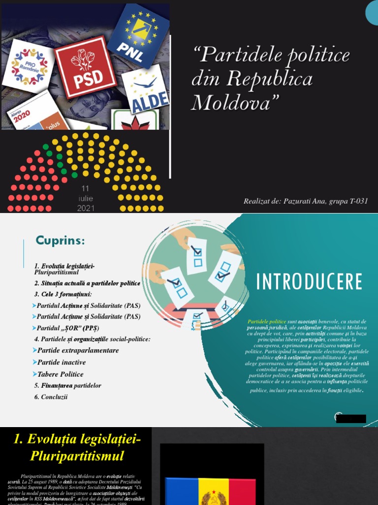 Partidele Politice Din Republica Moldova | PDF