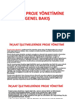 İnşaat Ve Proje Yönetimi