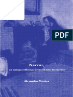 Narrar. Un Ensayo Reflexivo Sobre El Acto de Escribir