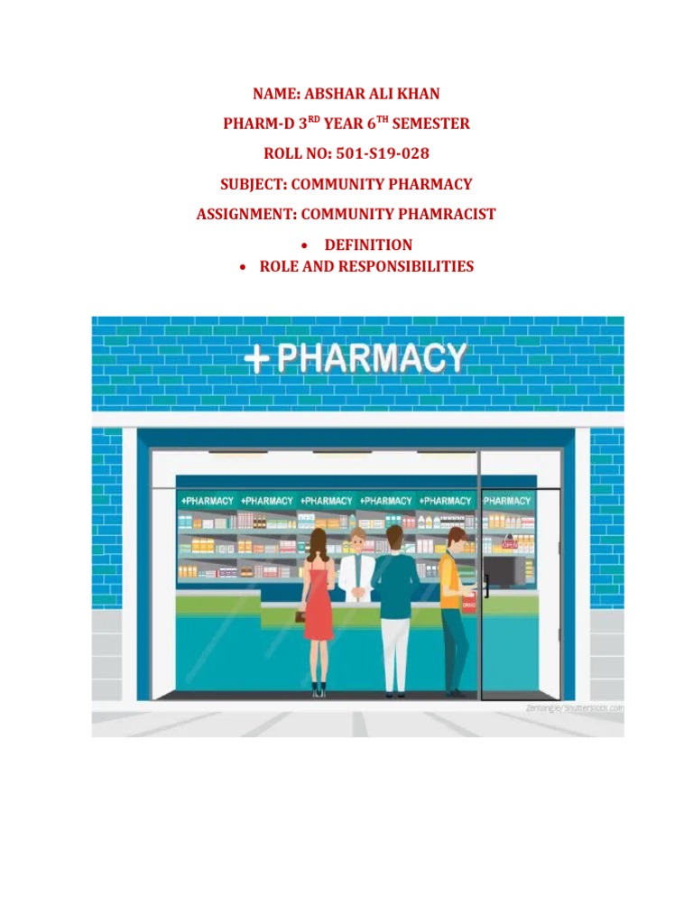Community Pharmacy Pdf Pharmacy Pharmacist