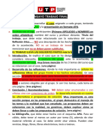 Indicaciones para El Trabajo Final