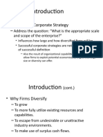 Definition of Corporate Strategy: - Address The Question: "What Is The Appropriate Scale and Scope of The Enterprise?"