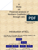 A Study On Financial Analysis of Northern Coalfields Ltd. Through Ratio