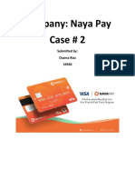 Company: Naya Pay Case # 2: Submitted By: Osama Riaz 16930