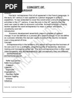 Download 1260Full Notes of Entrepreneurship by Khushbu Kaushik SN56909233 doc pdf
