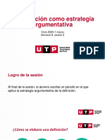 S09.s2 La Definición Como Estrategia Argumentativa (Segunda Parte)