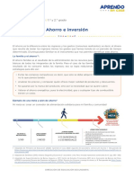 Ahorro e inversión 1er y 2° grado