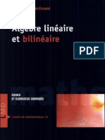 Algèbre Linéaire Et Bilinéaire Par François Cottet-Emard