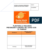 Plan para La Vigilancia y Prevencion Covid Consultorio Dental World