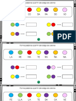 Palabras Por Silabas Codigos de Colores