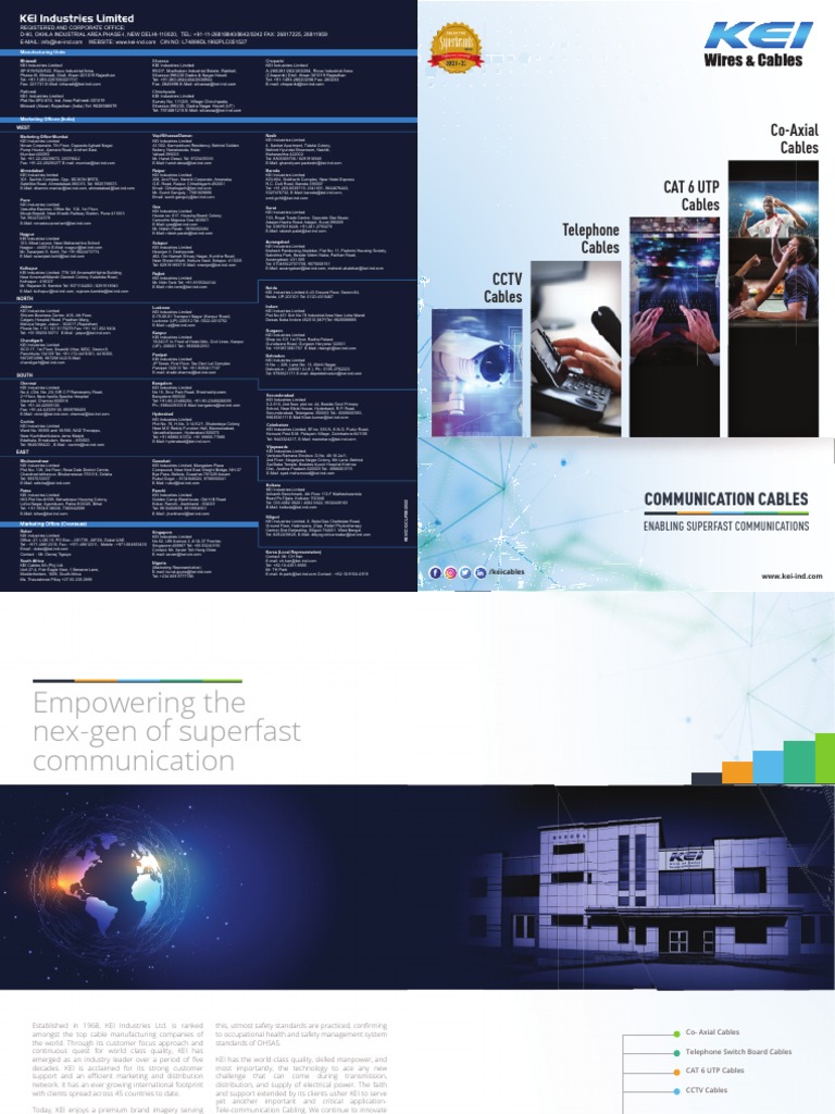 Kei Communication Cable Catalogue PDF
