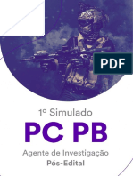 Sem Comentarios - 1o Simulado PC-PB - Agente de Investigacao - Pos-Edital - 23-10