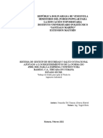 Sistema de Gestión de Seguridad y Salud Ocupacional