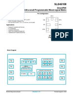 Greenpak Ultra-Small Programmable Mixed-Signal Matrix: Features Pin Configuration