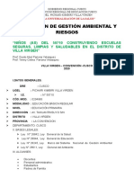 Plan de Gestion Ambiental y Riesgos 2020