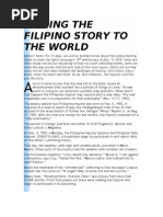 Download Telling the Filipino Story to the World by Lian Las Pinas SN56915624 doc pdf