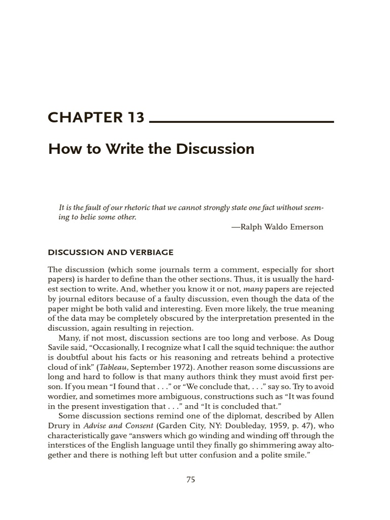 Writing an Effective Discussion Section | PDF | Philosophy